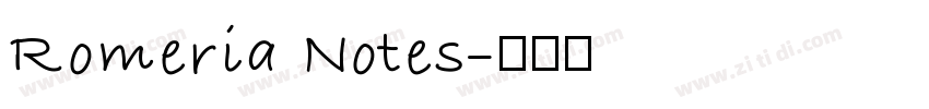Romeria Notes字体转换